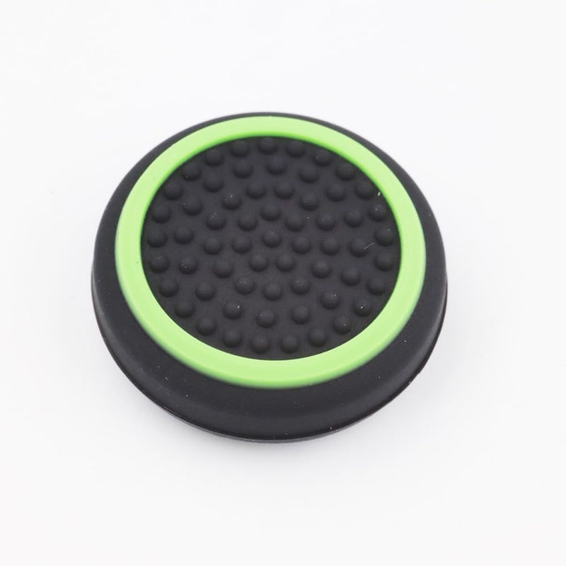 LightFairy 2 PCS Thumb Stick Grips Cover Thumbstick Caps for Steam Deck Handle Silicone Cap Grips (Green Black) - Image 3
